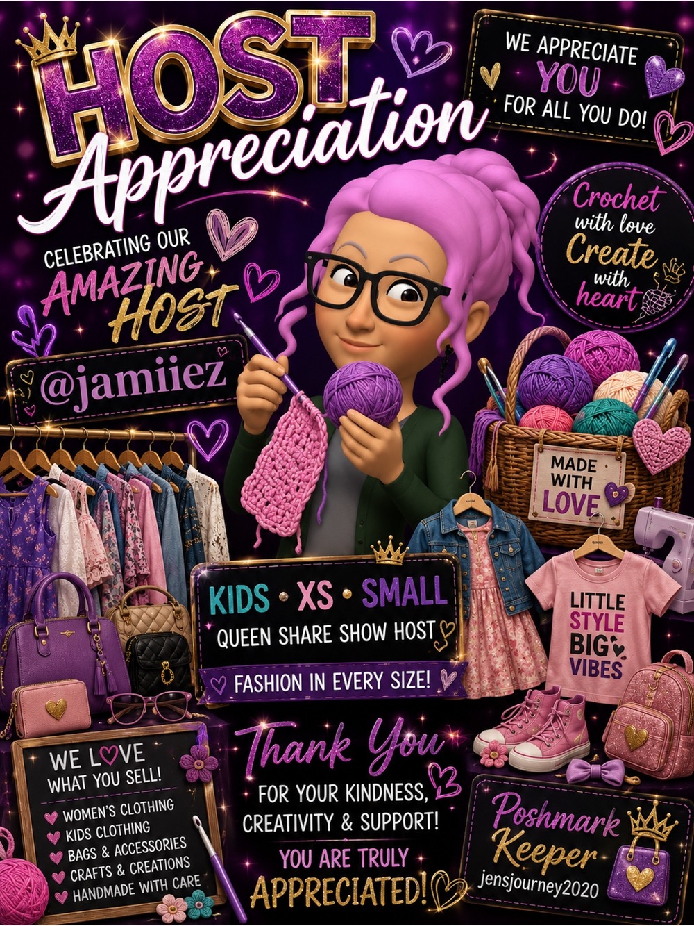 Host Appreciation TBD @jamiiez Host appreciation day Please Join us